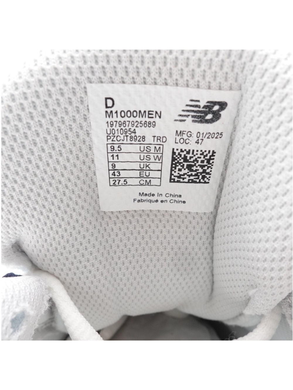 NEW Men's New Balance 1000 Sneakers M1000MEN Navy/Sea Salt - Picture 11 of 11